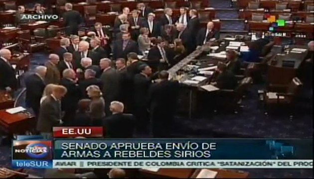Senado de EE.UU. aprueba envío de armas a rebeldes sirios
