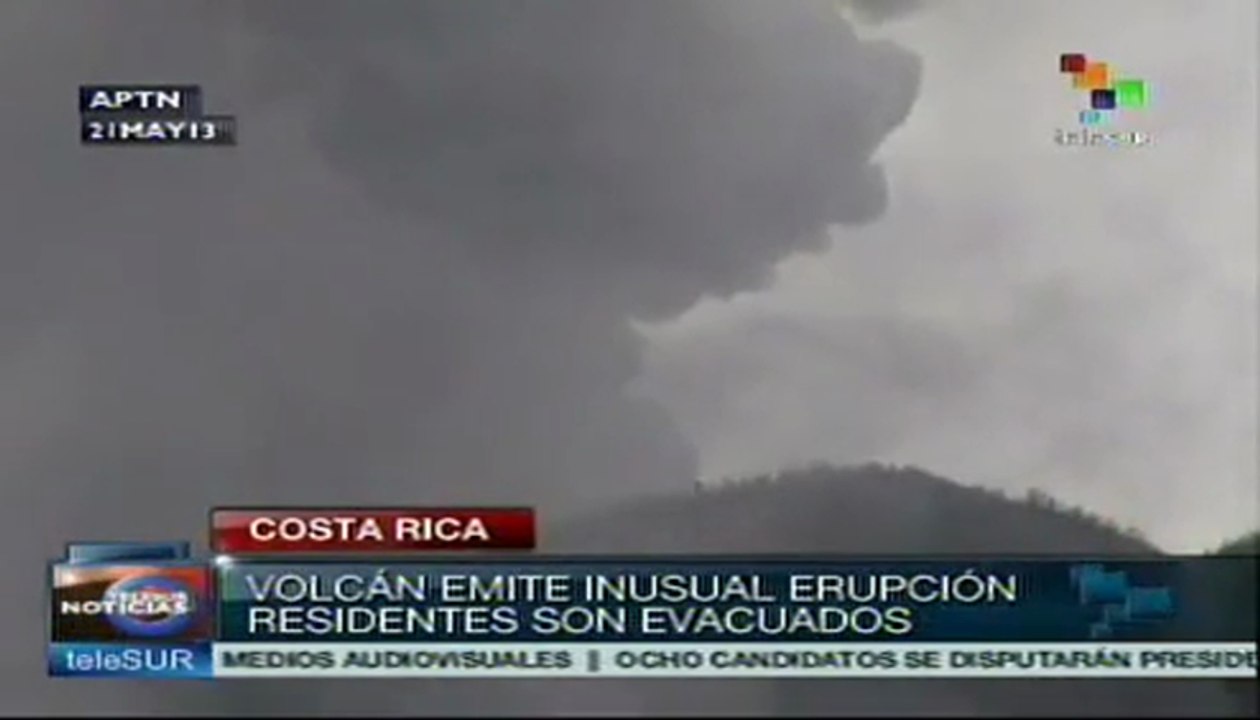 Alerta en Costa Rica por erupción del volcán Turrialba