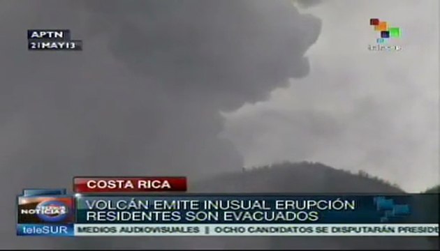 Alerta en Costa Rica por erupción del volcán Turrialba
