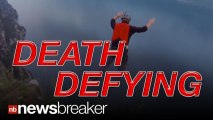 DEATH DEFYING: Base Jumper’s Near Death Fall Caught on Tape