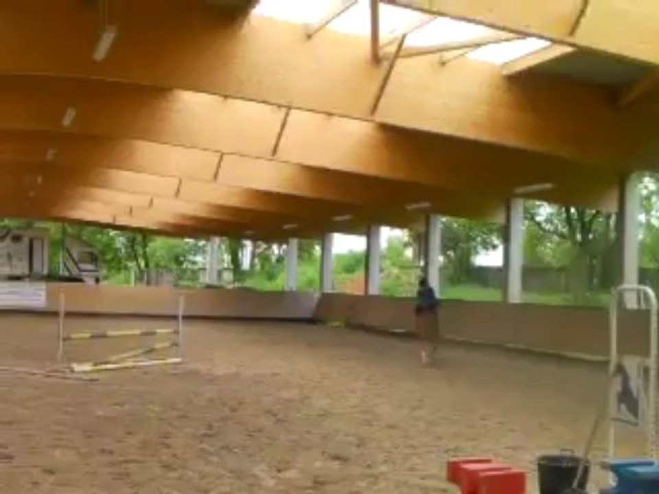 Moi sur  GASTON en cours de Saut.