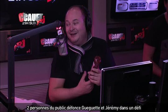 2 personnes du public défonce Gueguette et Jérémy dans un défi