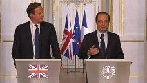 Point de presse conjoint avec M. David CAMERON, Premier ministre britannique