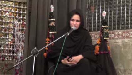 Zakira Zeeshan Fatima Majlis e Aza At Mashad Palace