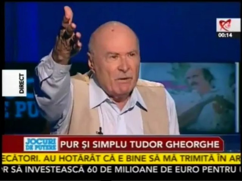 TUDOR GHEORGHE despre rusinea de a fi ROMAN si lipsa DEMNITATII, la Realitatea TV