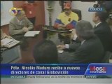 Nuevos accionistas de Globovisión se reúnen con el presidente Maduro en Miraflores