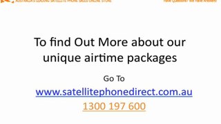 What airtime options are there for an iridium 9575 satellite phone