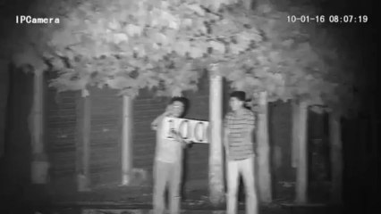 HD T-shape laser camera 100m test