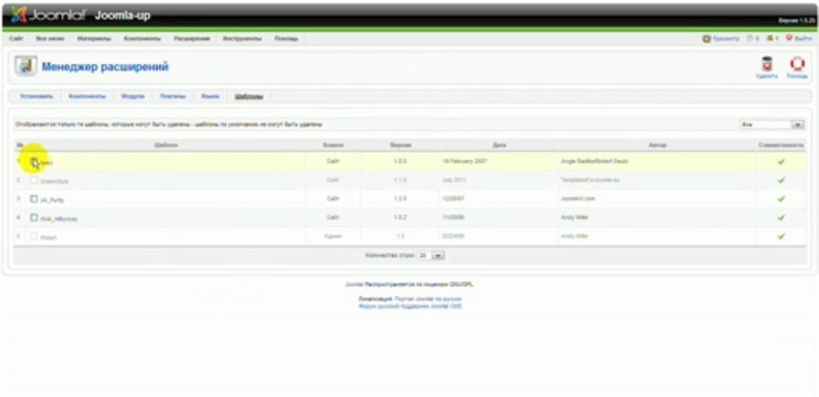 Как удалить Joomla 15