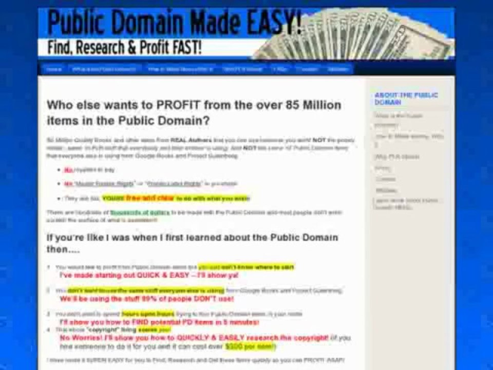 Public Domain Made Easy - Step-by-step Training! | Public Domain Made Easy - Step-by-step Training!