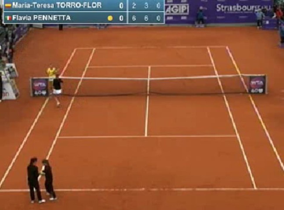 Pennetta vs Torro Flor - 2° Turno  - WTA Strasburgo 2013 - Livetennis.it