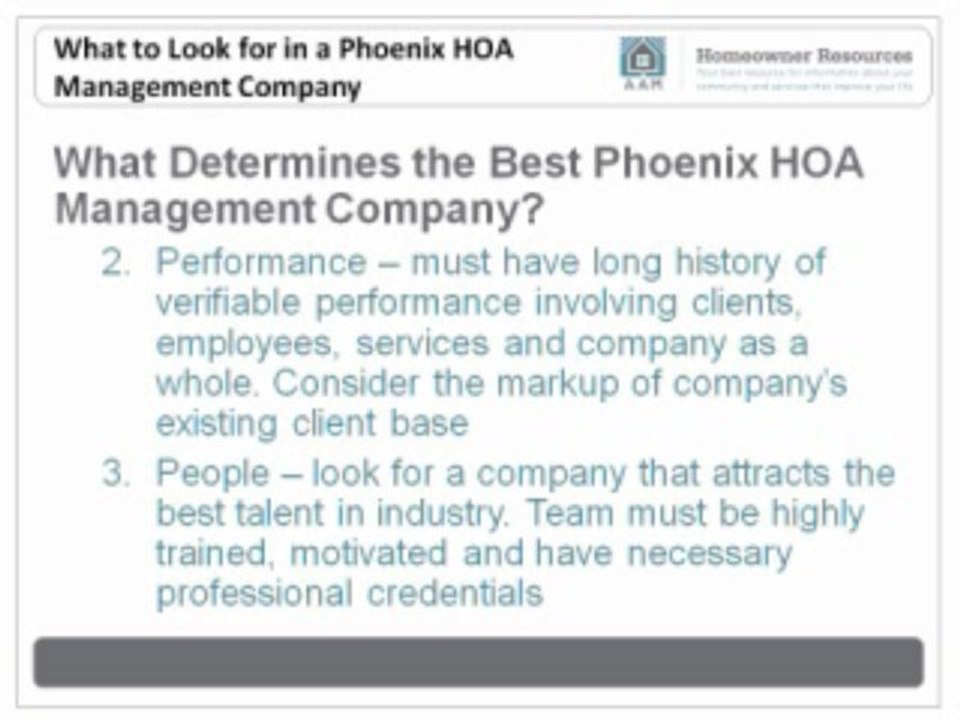 What to Look for in a Phoenix HOA Management Company