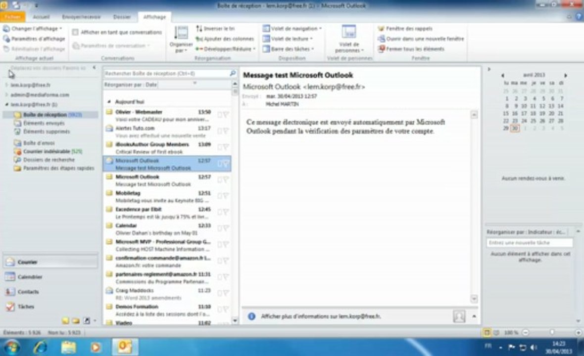 Outlook | Découvrons la fenêtre