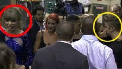 Taylor Swift Pulls Sick Face At Bieber
