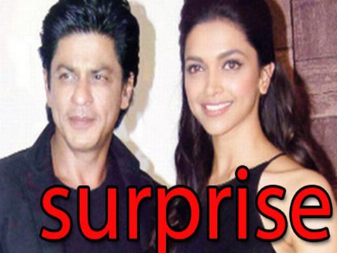 Shahrukh Khan Suprises Deepika Padukone on the set of Ram Leela