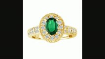 Glamorous 1 13ct Emerald And Diamond Ring In 14k Yellow Gold Review