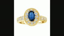 Glamorous 1 25ct Sapphire And Diamond Ring In 14k Yellow Gold Review