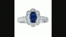 Luminous 1 14ct Sapphire Diamond Ring In 14k White Gold Review