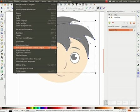 Tuto inkscape synfig blender : tête d'un personnage – partie 1