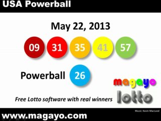USA Powerball Drawing Results for May 22, 2013