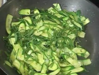 Comme un cornet de glace, aux courgettes à la menthe