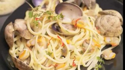Linguines aux palourdes et aux coques