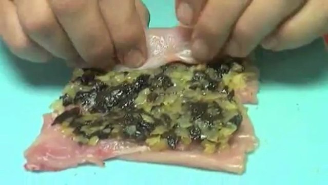 Roulés de lapin aux pruneaux