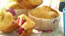 Muffins framboise-citron et pavot
