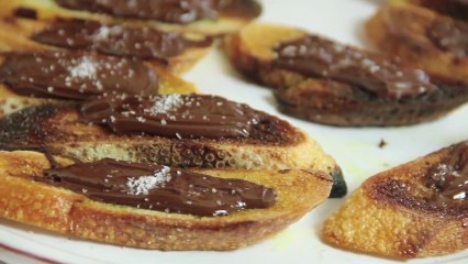 Chocolate Sea Salt Crostini   Savory Chocolate Appetizer   Summer Holiday Entertaining