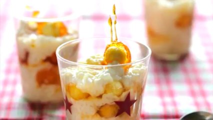Recette en vidéo : riz au lait aux pommes caramélisées