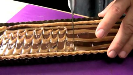 Tarte chocolat et caramel au beurre salé