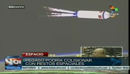 Satélite Pegaso podría chocar con basura espacial
