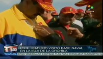 Presidente Maduro asistió a prácticas militares en La Orchila