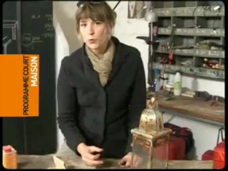 Comment donner un effet rouillé à une lanterne en métal?