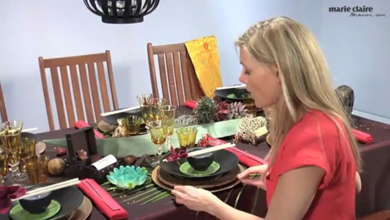 Décoration de table : une table aux accents exotiques