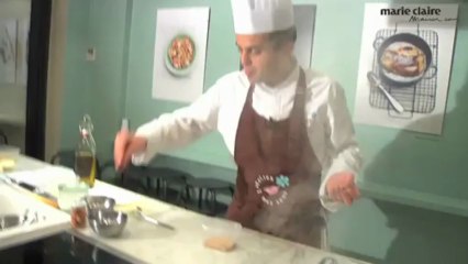Suprême de pintadeau en croûte de pain d'épices et mangues à la coriandre