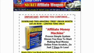 Secret Affiliate Weapon 2.0 - Passive Income Secrets! | Secret Affiliate Weapon 2.0 - Passive Income Secrets!