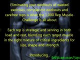 how to build muscle mass for men  | 1000 Rep Muscle Challenge