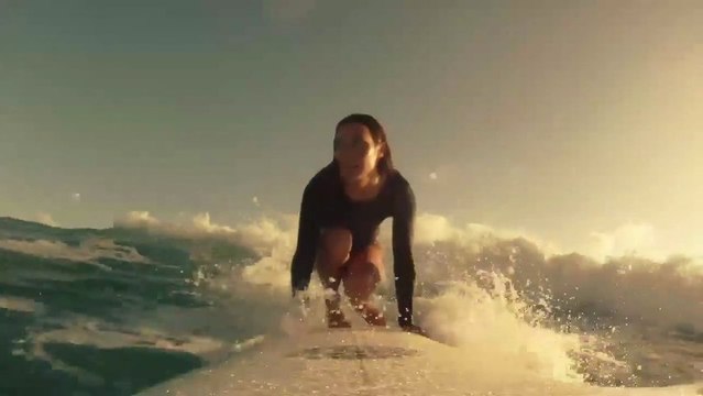 Sexy beautiful surfing at Byron Bay