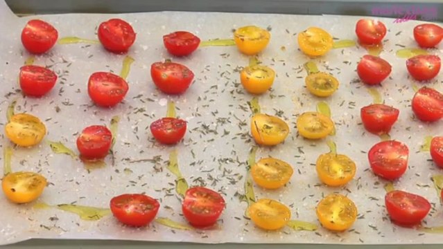 Recette de brochettes de tomates confites