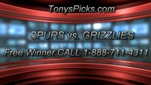 NBA Playoff Odds Game 3 Memphis Grizzlies versus San Antonio Spurs Pick Prediction Preview 5-25-2013