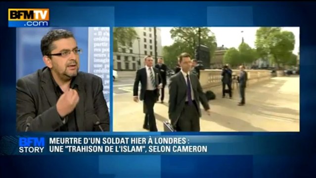 BFM STORY: Le meurtre d'un soldat à Londres, une trahison de l'Islam selon D.Cameron - 23/05