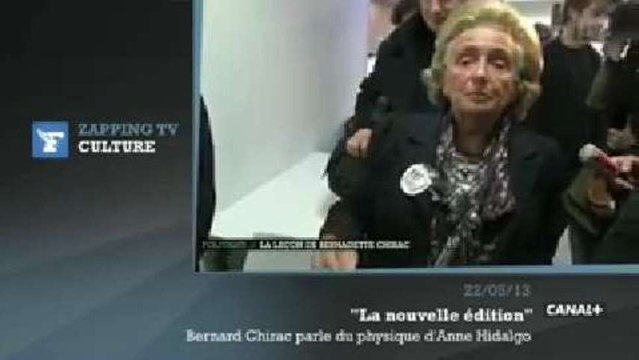 Zapping TV du 23 mai : Bernadette Chirac et le physique d'Anne Hidalgo
