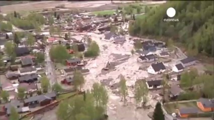 Cientos de personas evacuadas por riadas en Noruega