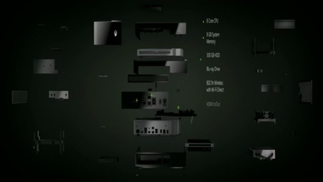 Console Microsoft Xbox One - Vue éclatée de la Xbox One