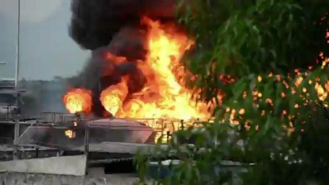Gran incendio en Río de Janeiro