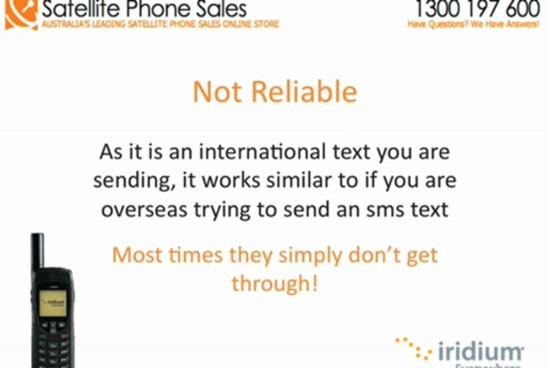 How Can I Receive An Sms In Australia With My Iridium 9555 Satphone For Free