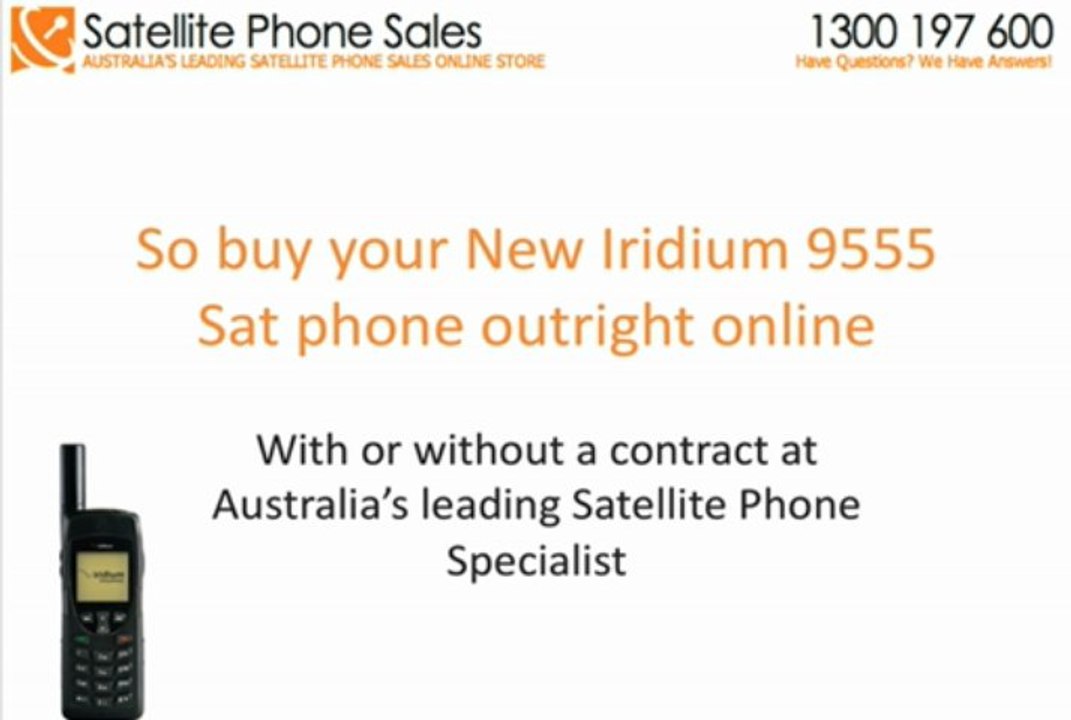 Who Sells The 9555 Iridium Satellite Phone In Australia With No Contract