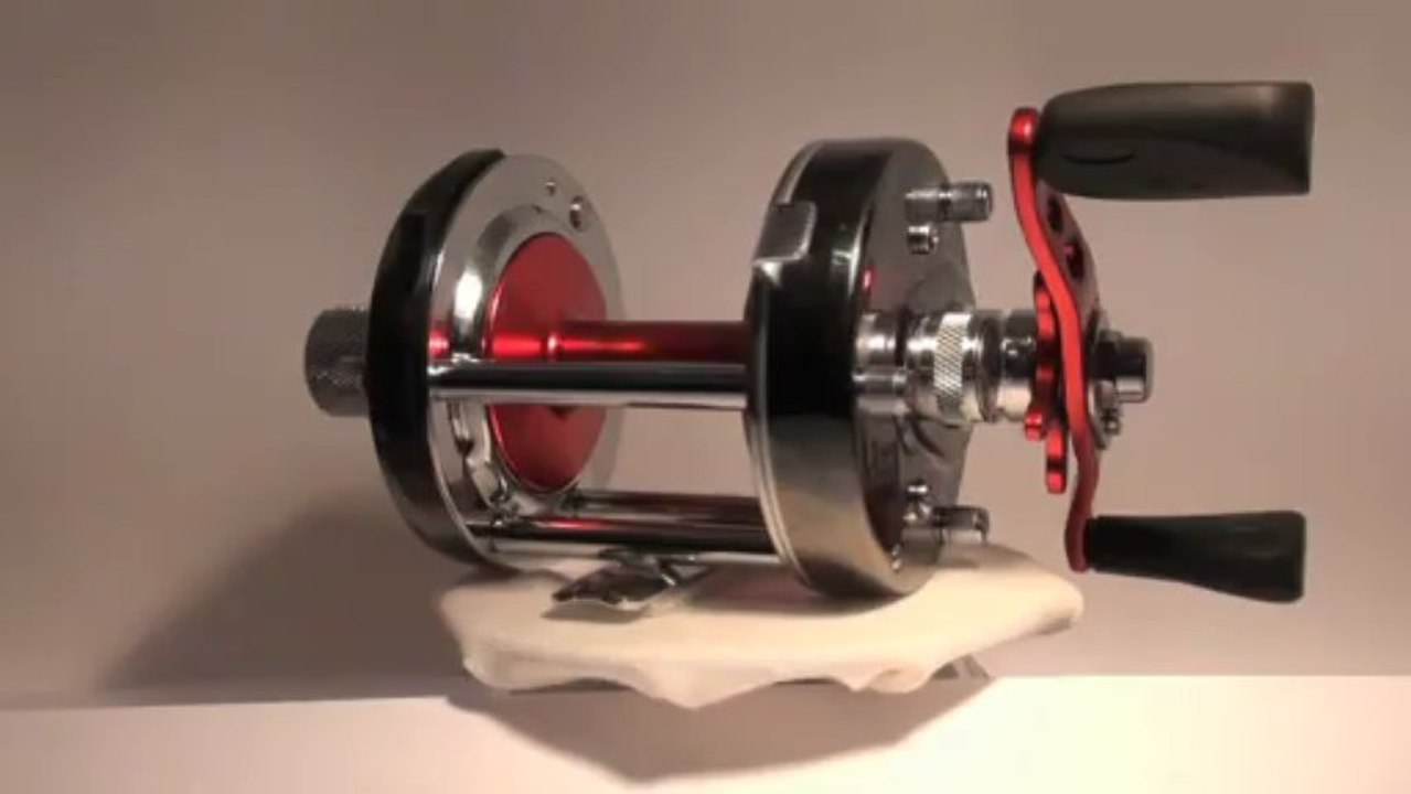 Abu 6500 PMR Bespoke Custom Build with akios red spool, handle and star drag