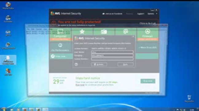 AVG Internet Security 2013 Serial Key till 2018
